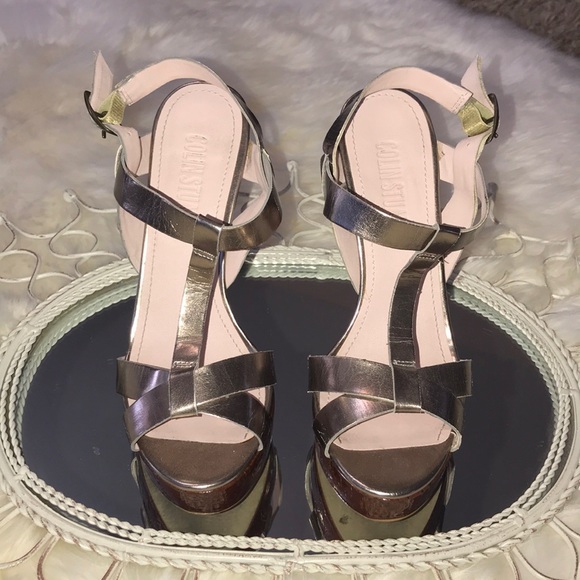 Colin Stuart Ankle Strap Platform Heels - Picture 4 of 5